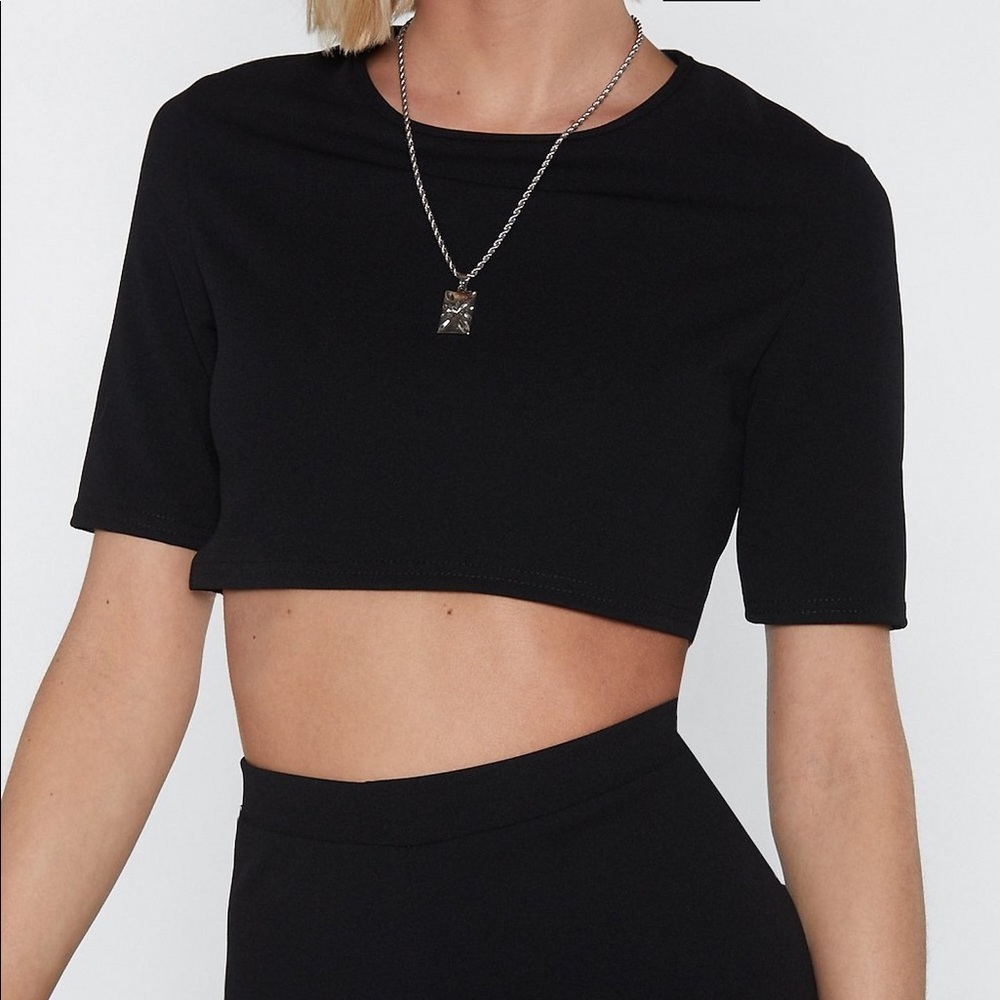 Black Crop Top